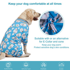 LovinPet Pitbull Outfit, pijama de tejido ligero mantiene temperatura y respirabilidad