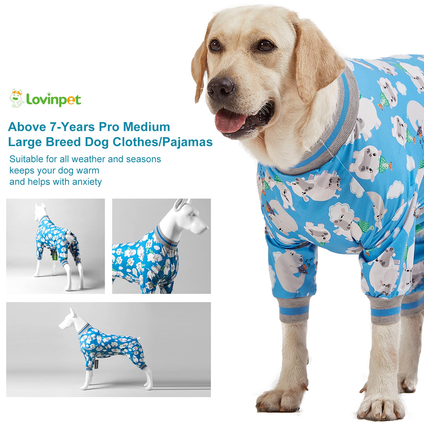 LovinPet Pitbull Outfit, talla XL ajuste perfecto para perros grandes