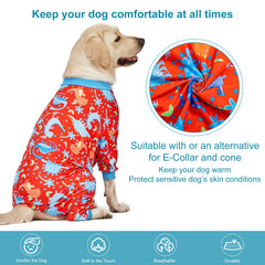 LovinPet pitbull pajamas lightweight stretchy-knit fabric for breathable all-day comfort.