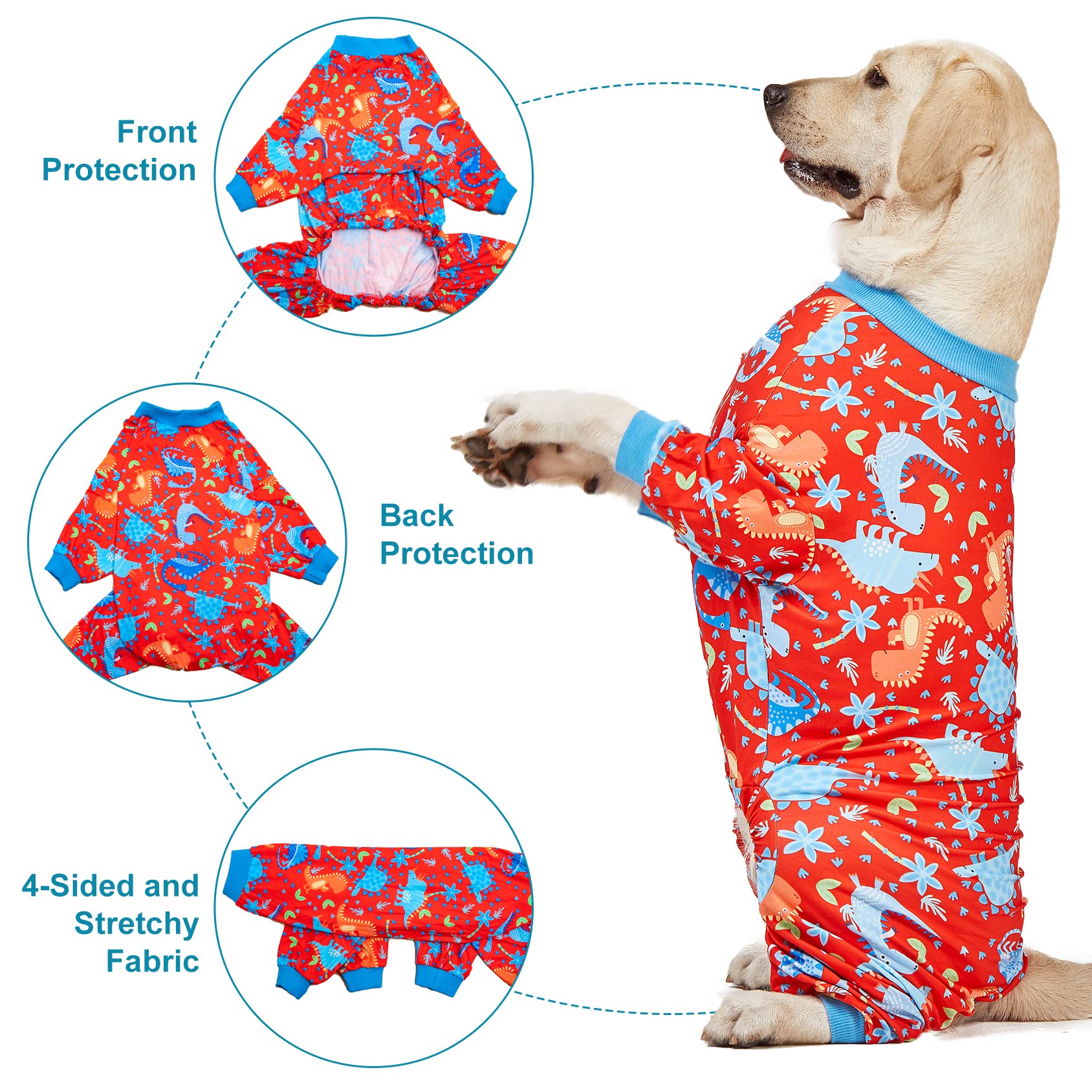 LovinPet pitbull pajamas UV protection for sunny outdoor time.