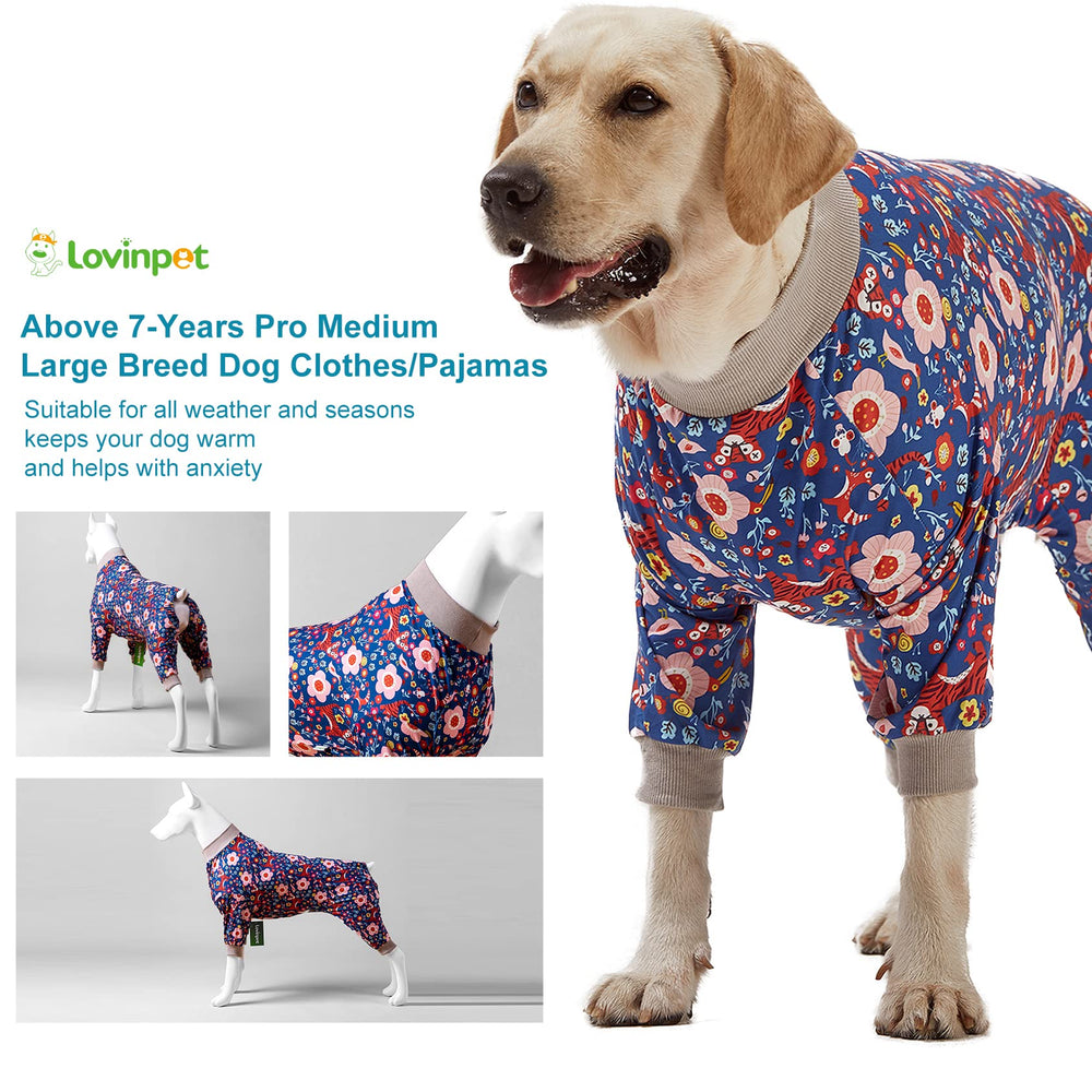 Pijamas LovinPet para perros grandes, favorece descanso cómodo.