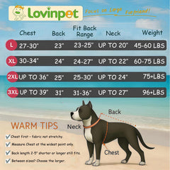LovinPet puffer grande, tejido exterior: resistente al viento para salidas ventosas.
