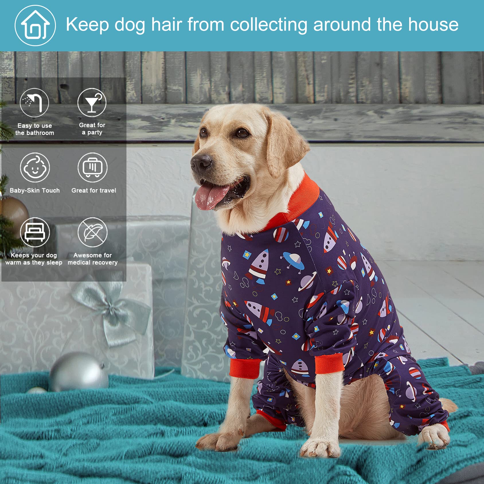 LovinPet Pullover Pitbull Pajama size 2xl: designed for large breed dogs.
