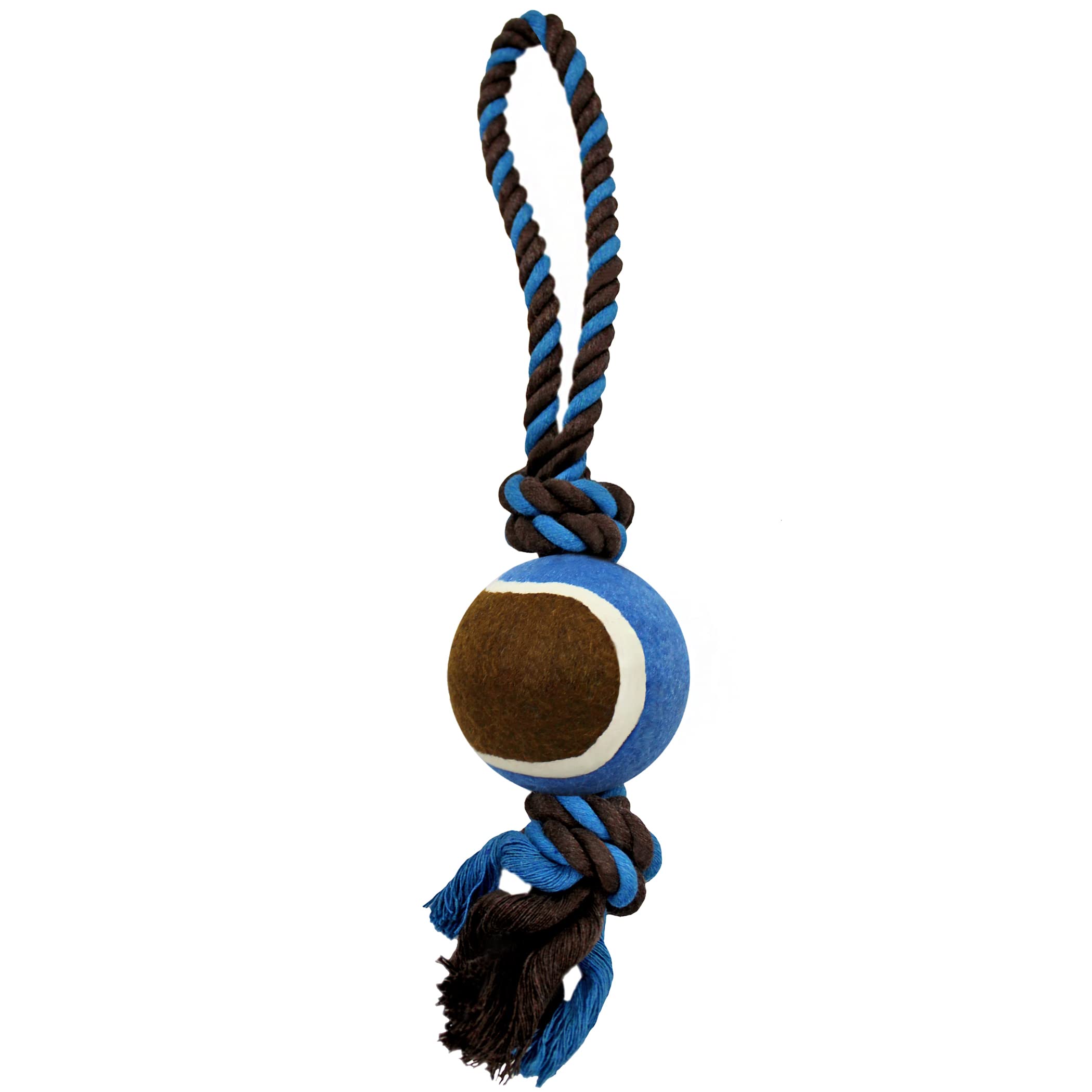 LOVINPUP tennis ball uses non-abrasive felt for gentler teeth contact.
