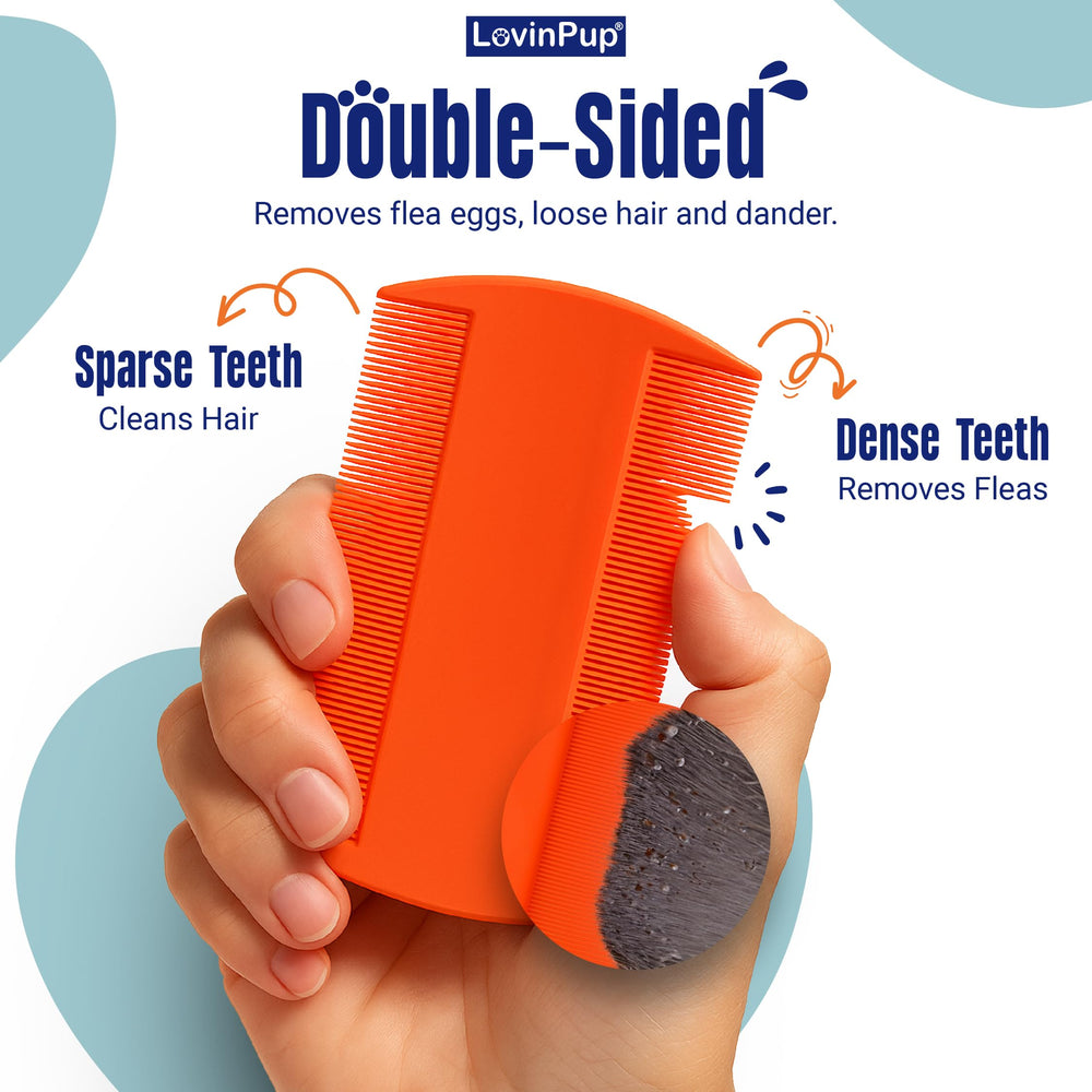 LovinPup grooming session with dog and cat demonstrates snag-free brushing and comfort.