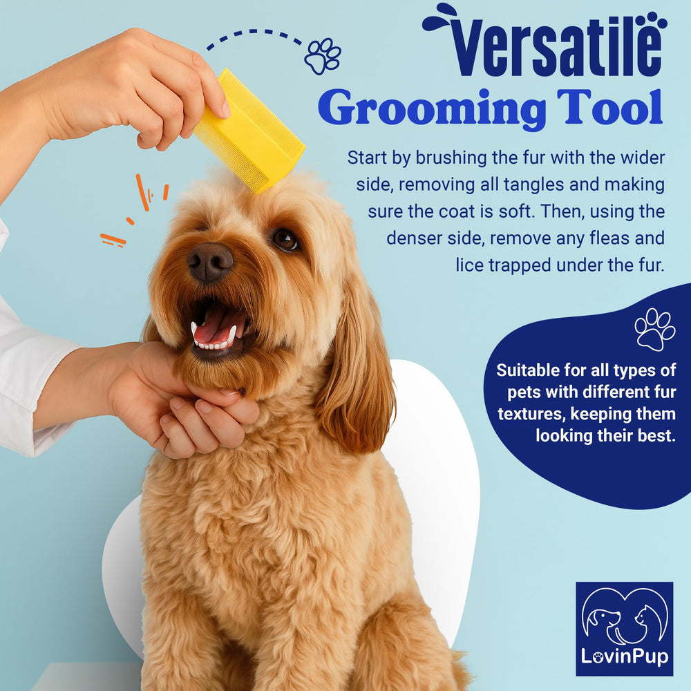 LovinPup kitten brushing scene showcases easy grooming for small coats.