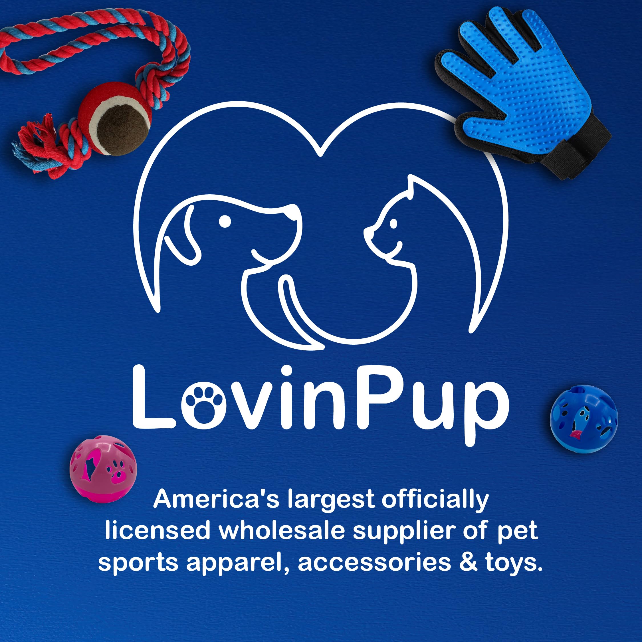 LovinPup travel grooming kit in car setting emphasizes on-the-go touch-ups.