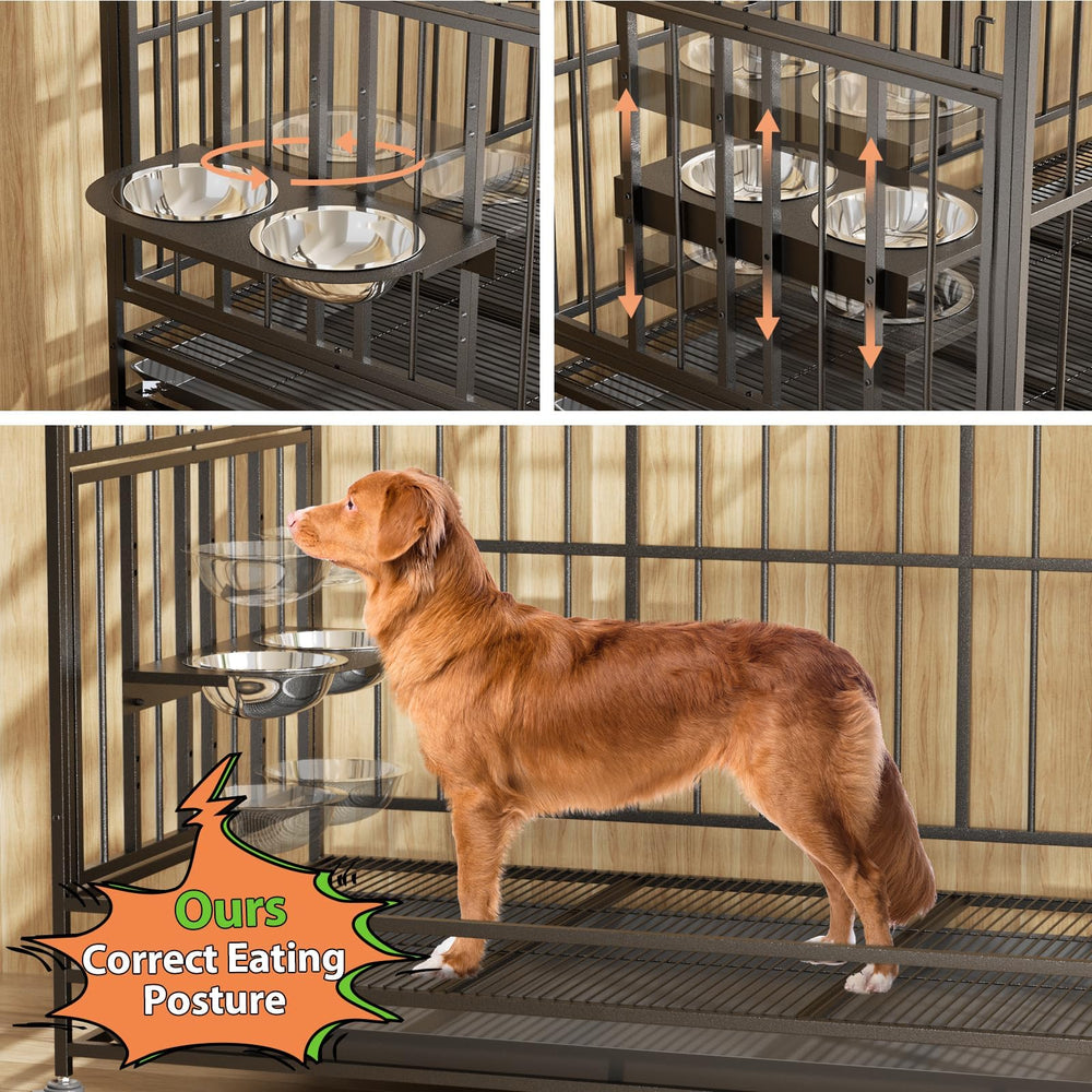 LOVMOR crate uses reinforced 20-gauge steel for durable, long-lasting construction.