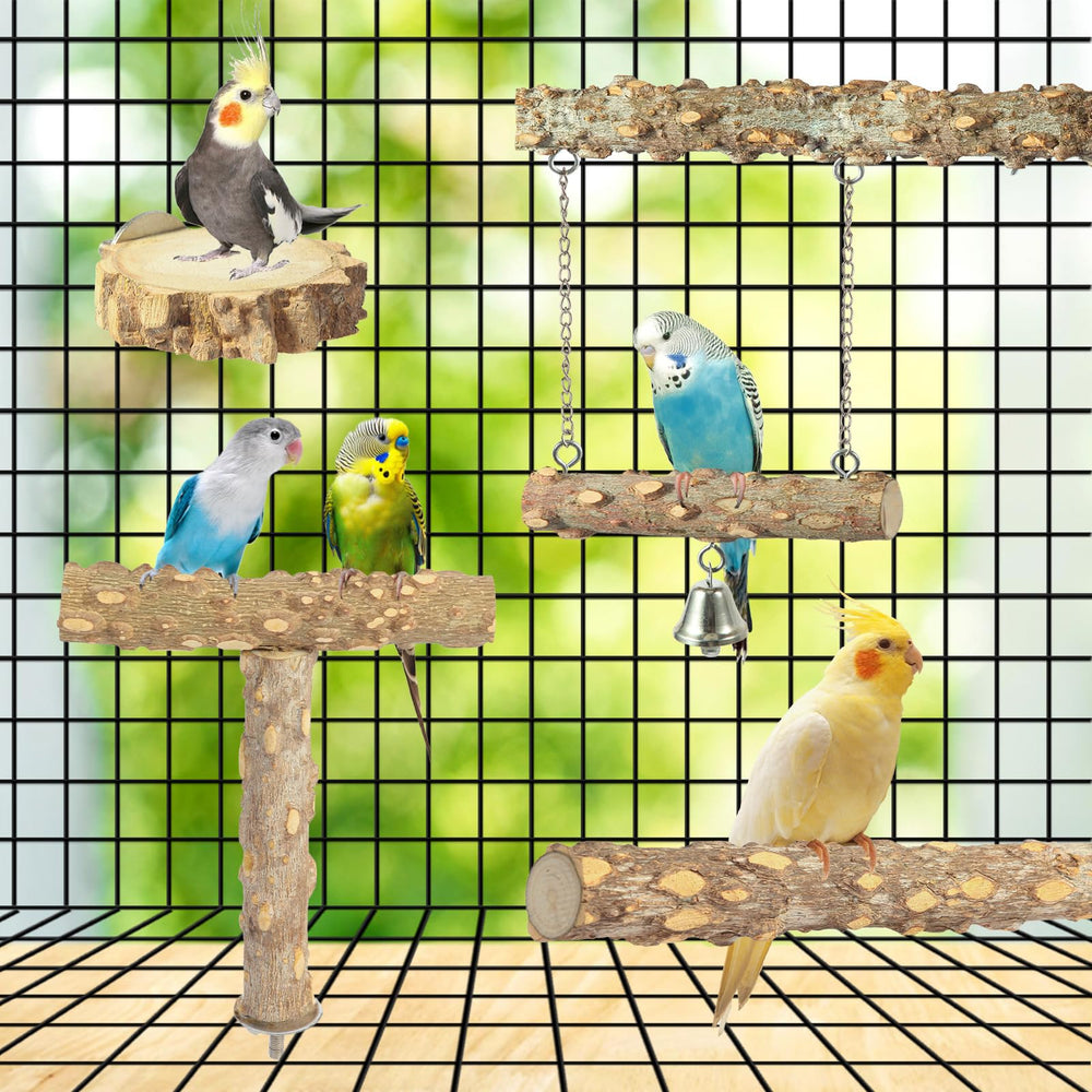 lovyoCoCo bird swing attachment demonstrates versatile play and mental enrichment.