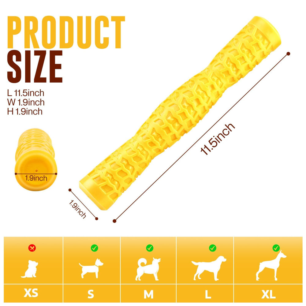 LOYEE durable rubber dog chew demonstrates sturdy design for aggressive chewers