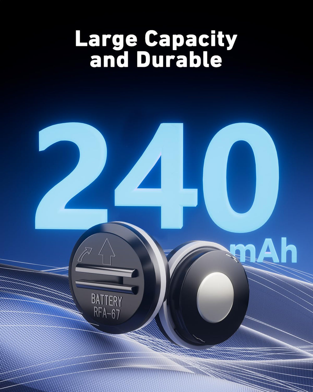 LP RFA-67 easy-installation battery with simple tools.