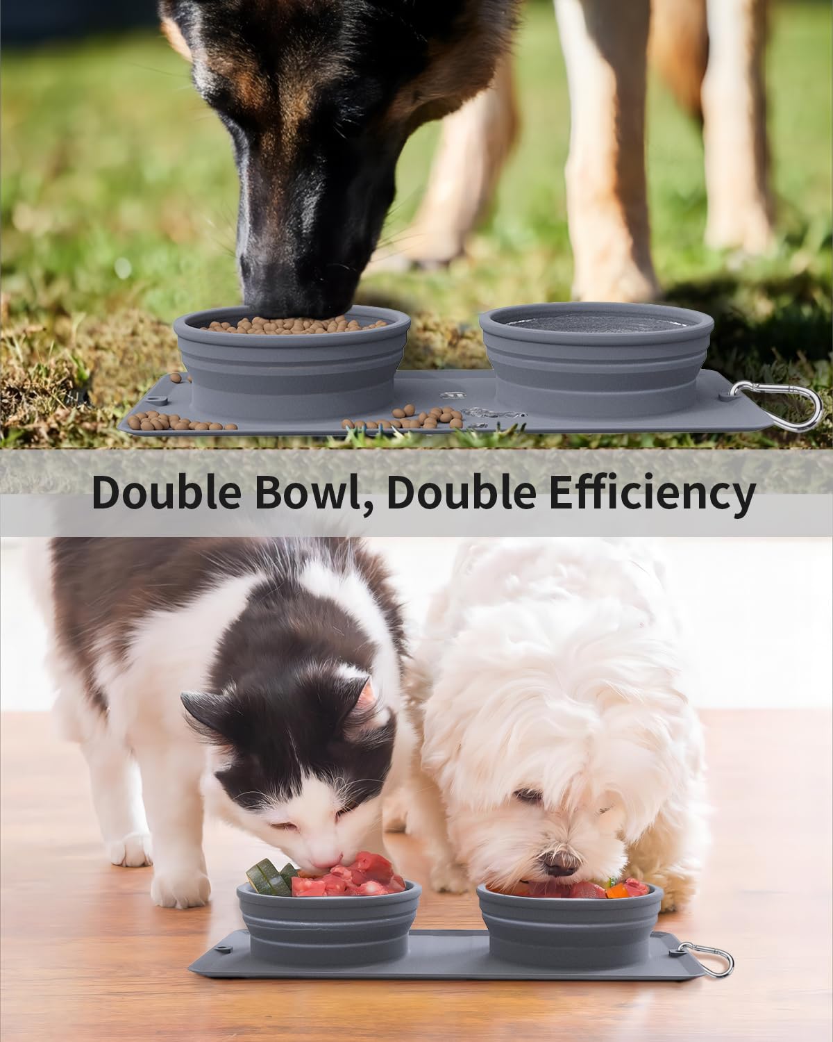 LPFLASAT anti-spill bowl mat design minimizes spills during feeding.