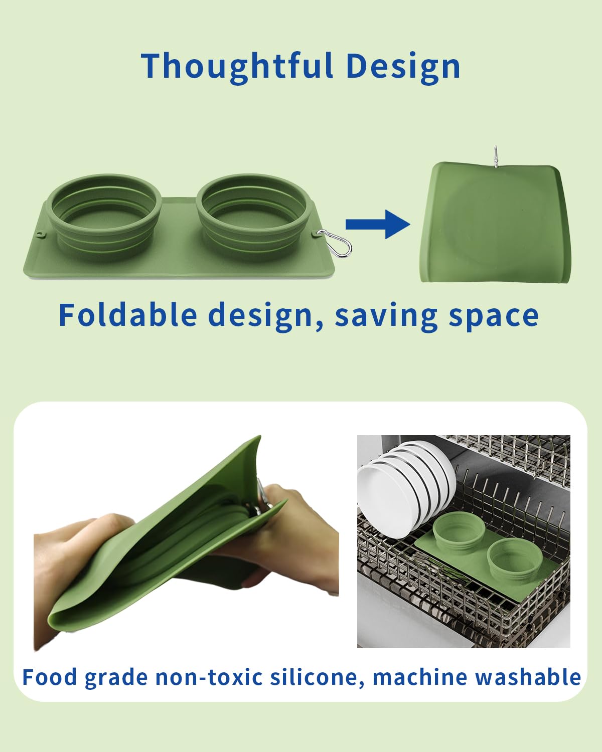 LPFLASAT dishwasher-safe silicone bowl is easy to clean after adventures.