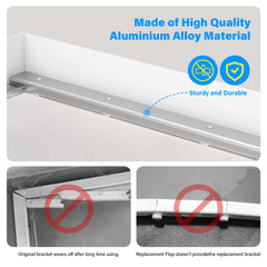 LPLSWYB aluminium bracket installation shows sturdy door support