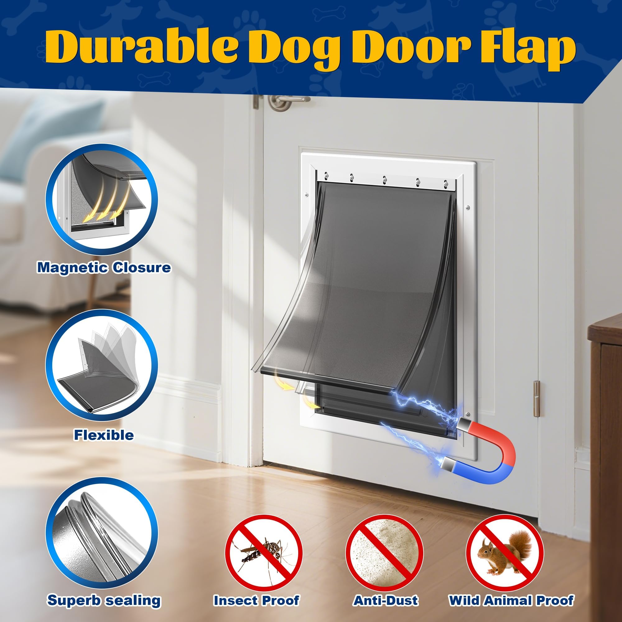 LPLSWYB PAC11-11039 smoky translucent flap shows durable insulation