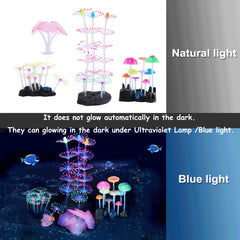 Lpraer Anemone glow decoration creates a dynamic reef-style focal point.