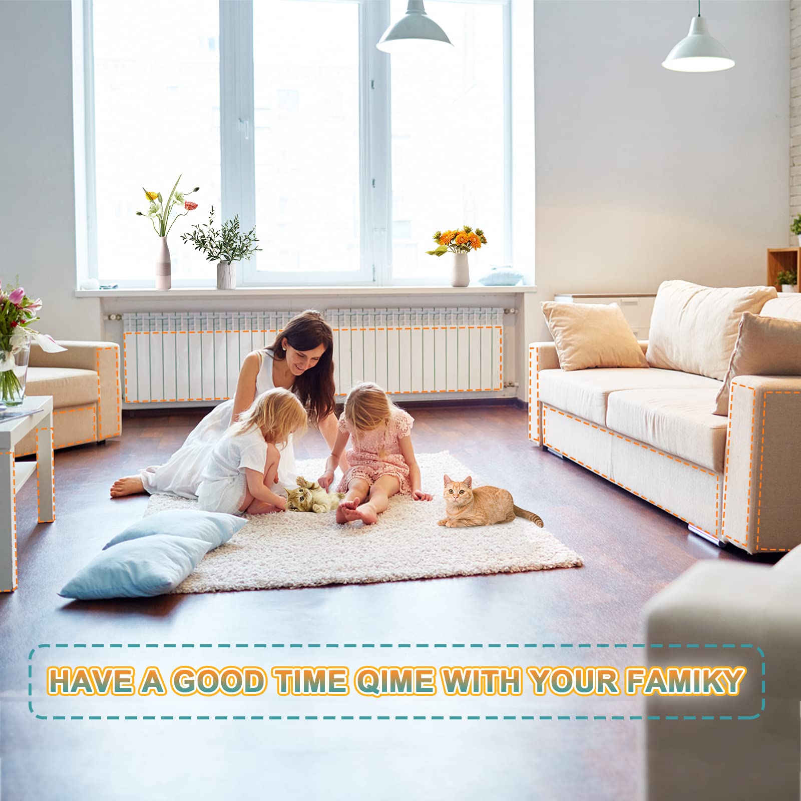 LQ-TT-CY-CX tape suitable for multiple furniture areas to deter scratching.