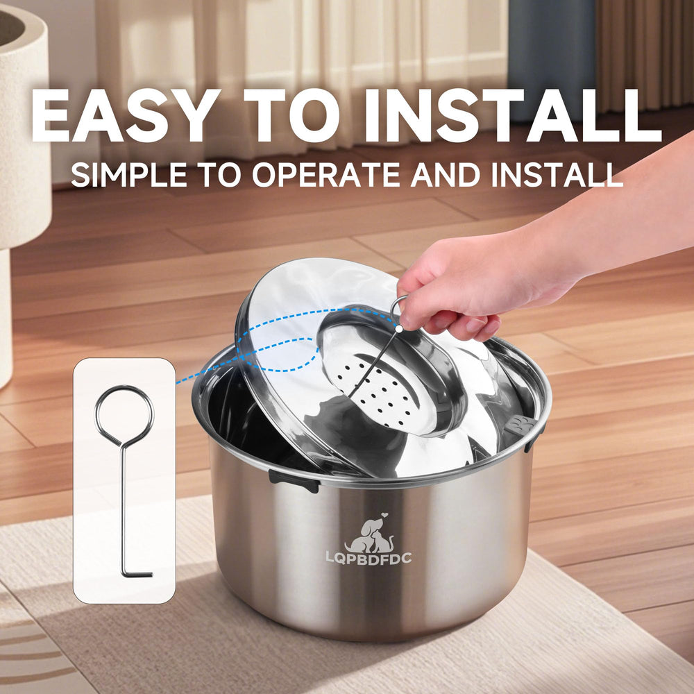 LQPBDFDC non-slip base keeps the bowl steady on any floor.