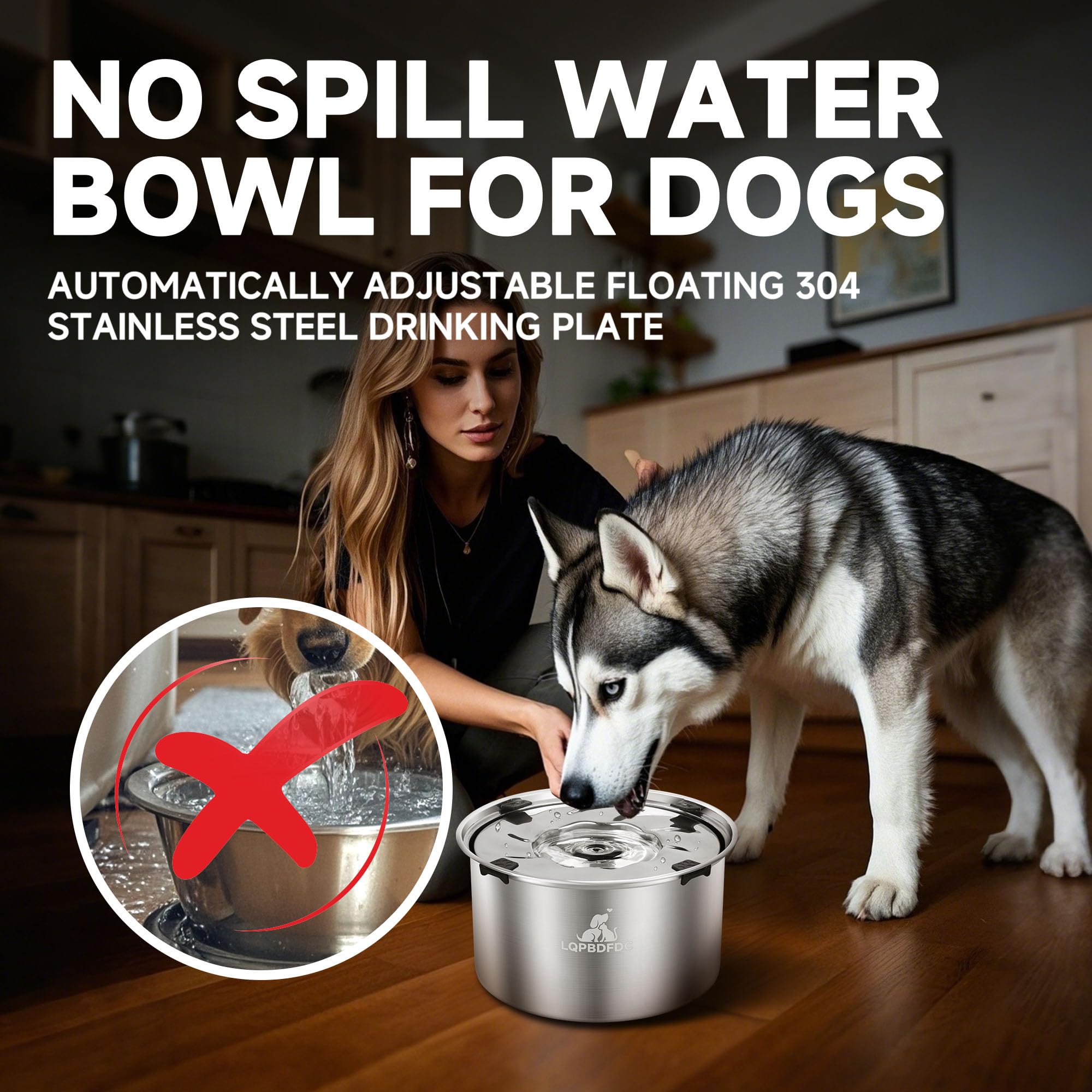 LQPBDFDC silicone plugs reduce splashes along the bowl sides.