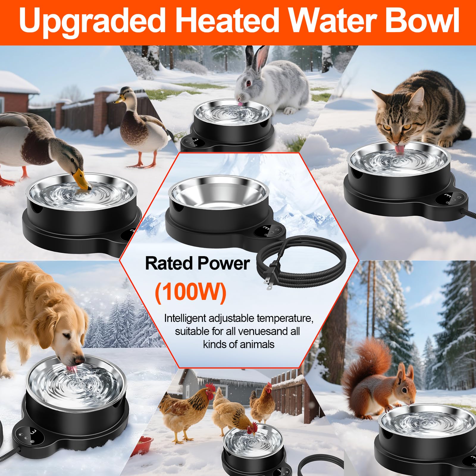LQTTEK versatile design suits dogs, cats, chickens, ducks, and birds.