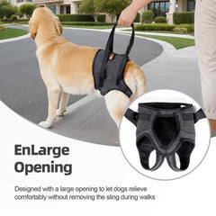Lqyom dog sling foam-handled grip for comfortable caregiver support