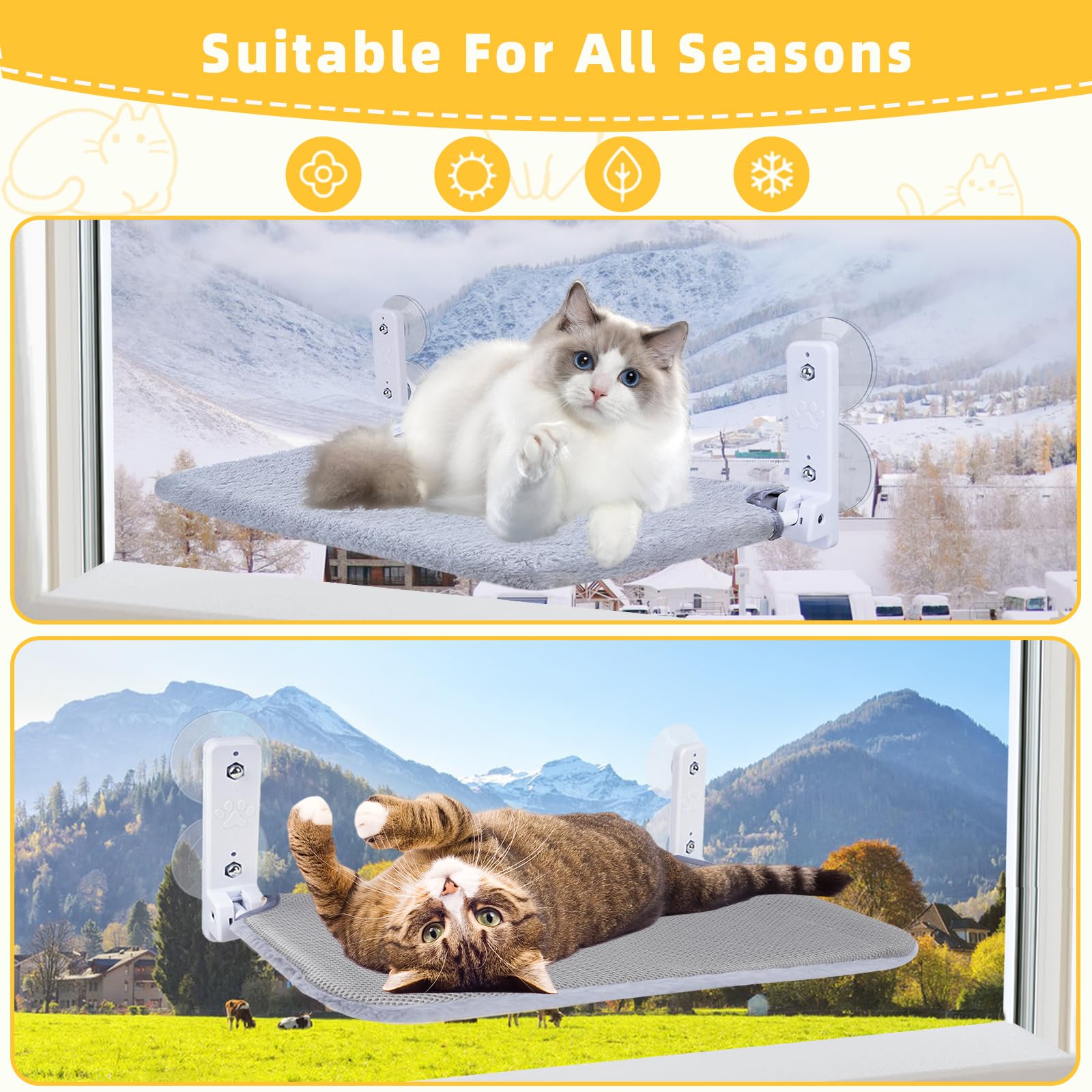 lrjrizzo cat window perch machine washable reversible cover keeps cleaning simple.