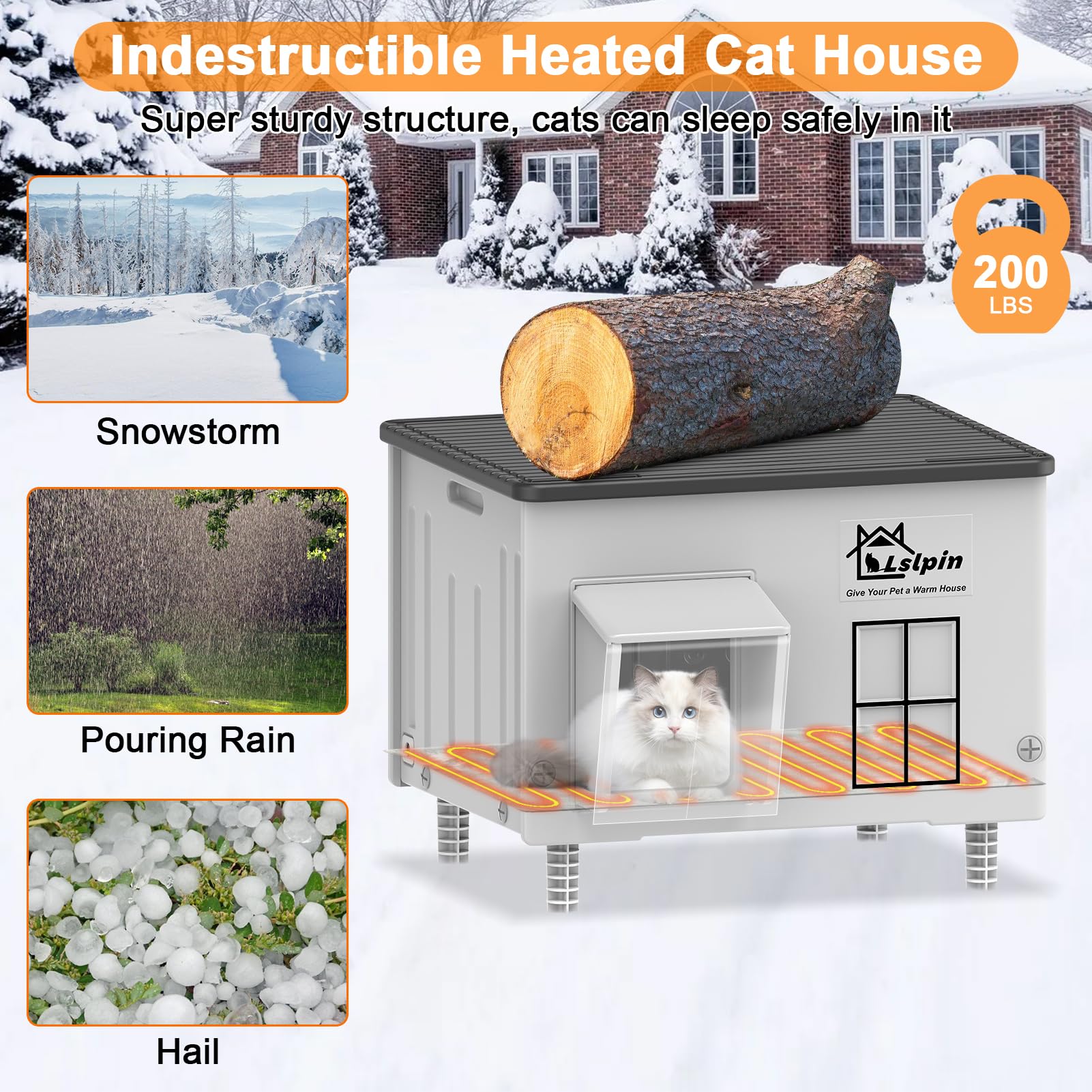 Lslpin escape door detail illustrating safe retreat for feral and community cats
