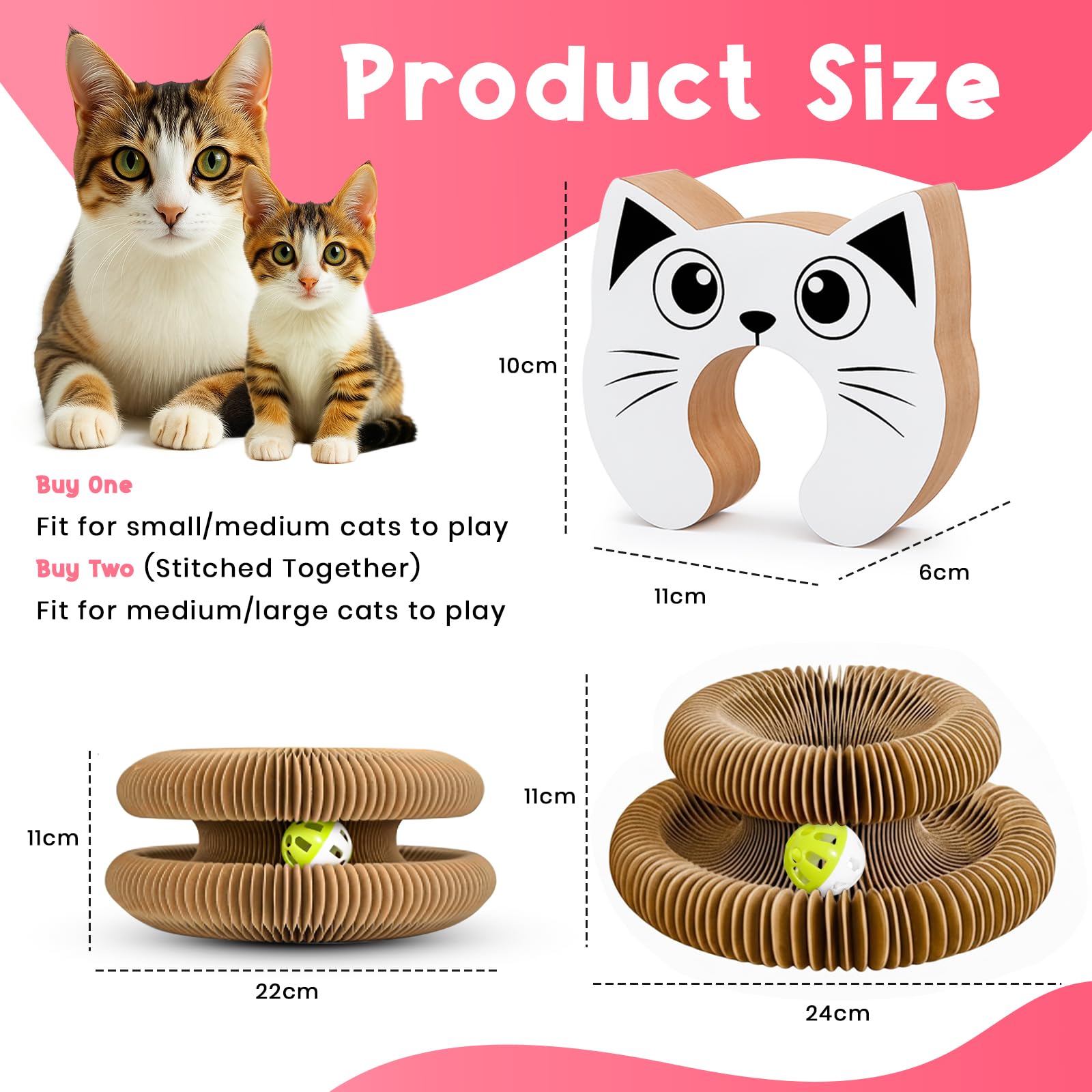 LUBANA Kitty Curls bell ball teaser delivers interactive hunting-like fun.