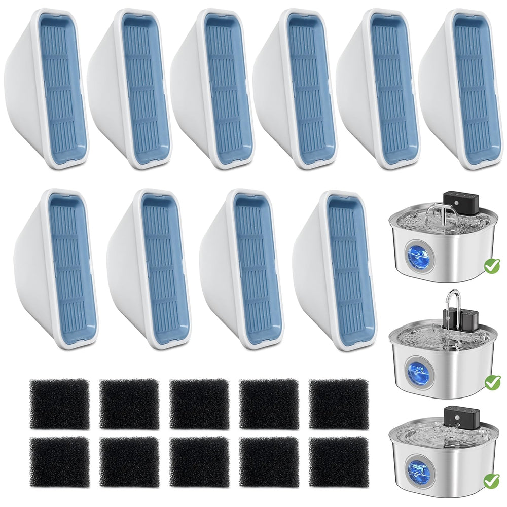 LUBERDUSH 20-pack filters close-up showing filtration media for clean water