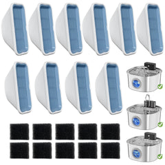 LUBERDUSH 20-pack filters close-up showing filtration media for clean water