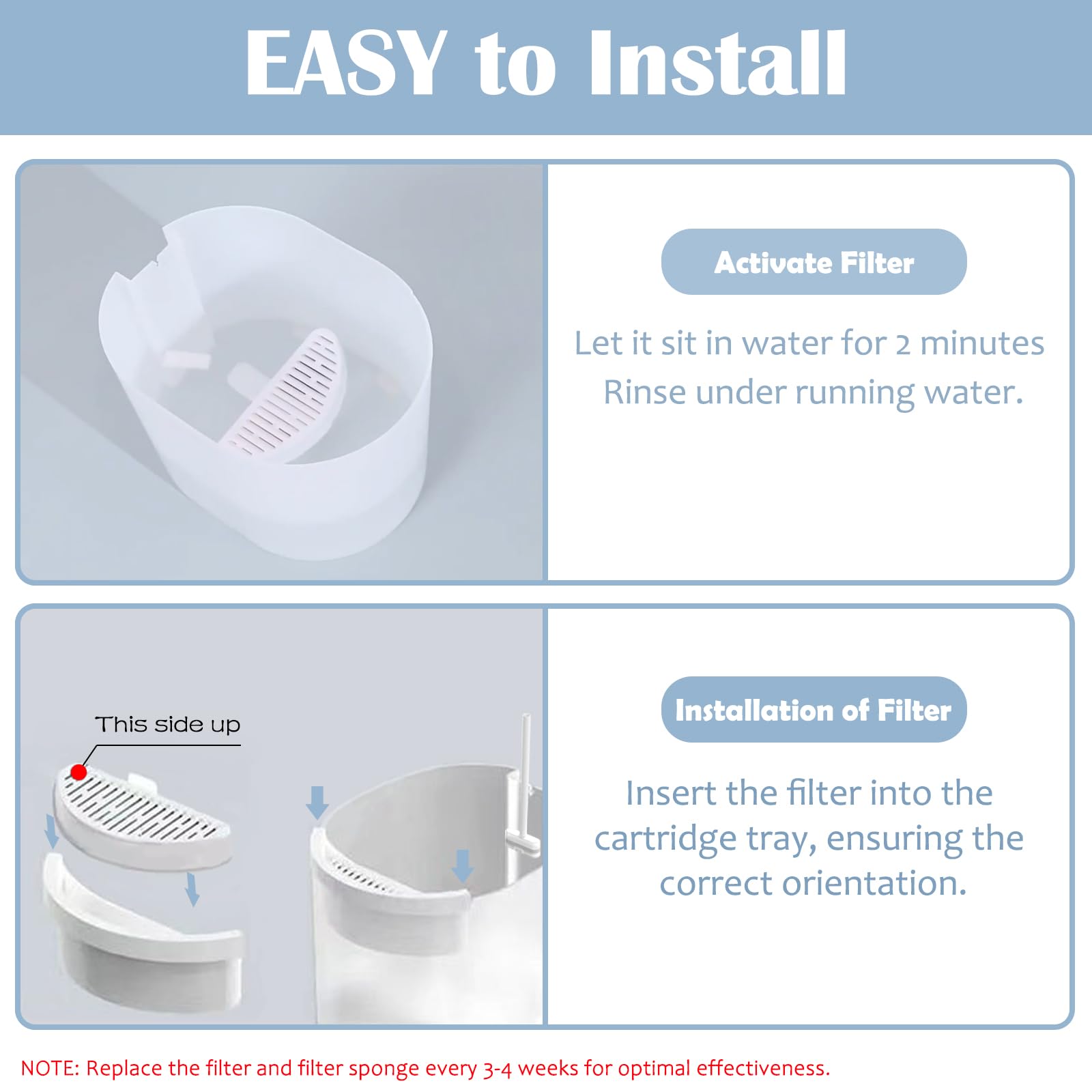 LUBERDUSH Uahpet-compatible 2L fountain shows easy upgrade for clean drinking water