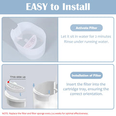 LUBERDUSH Uahpet-compatible 2L fountain shows easy upgrade for clean drinking water