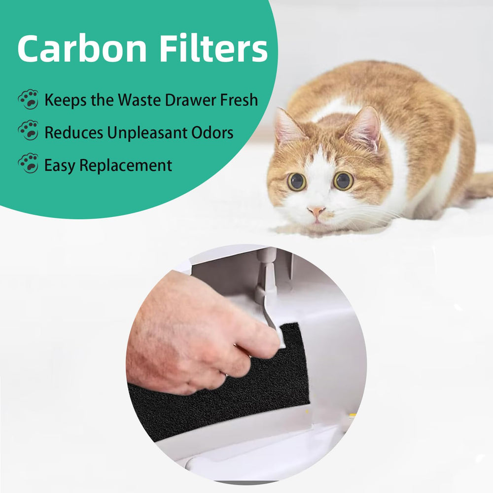 Lubise odor-control for litter drawer helps keep spaces fresher.