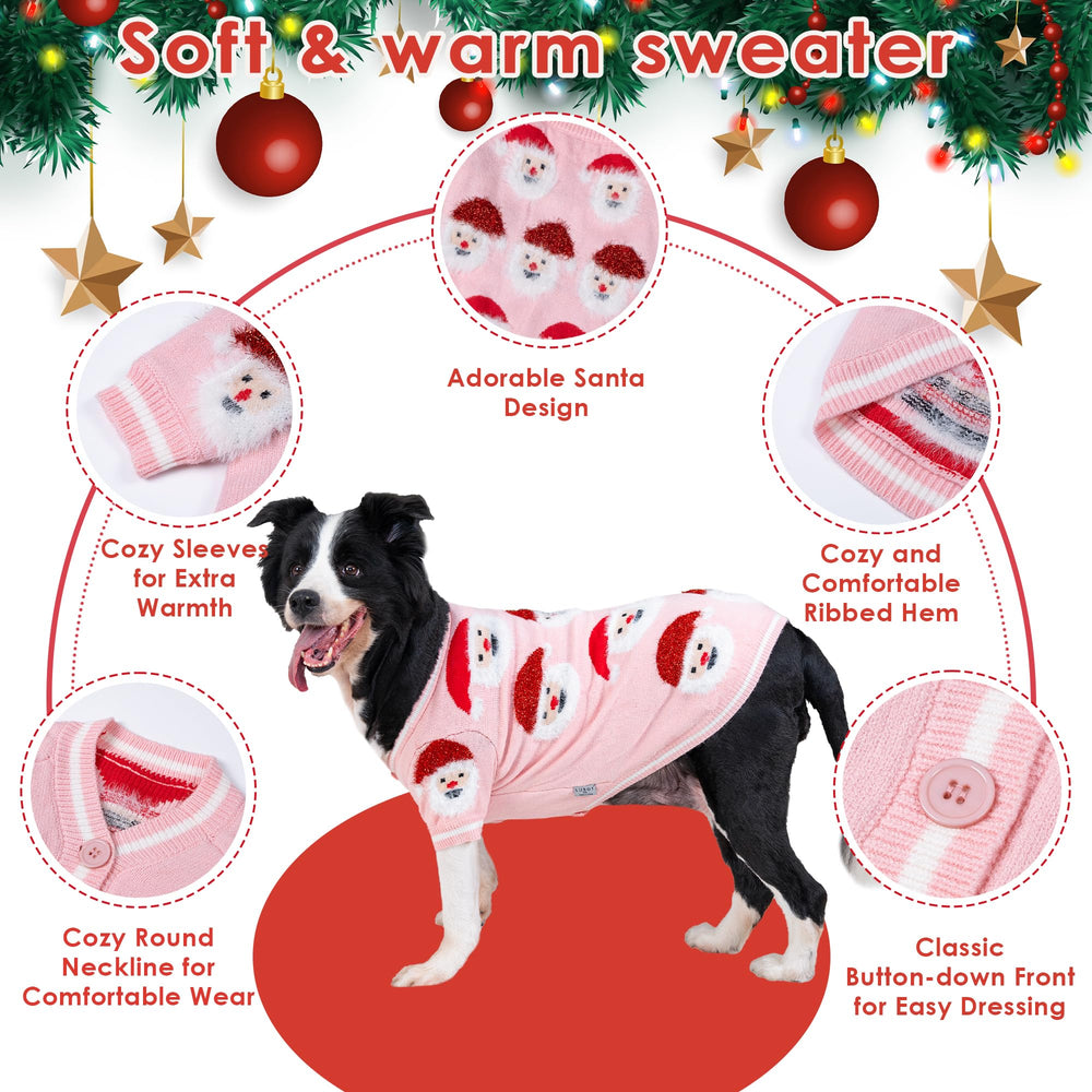 LUBOT detailed knit pink sweater close-up showing soft breathable fabric.