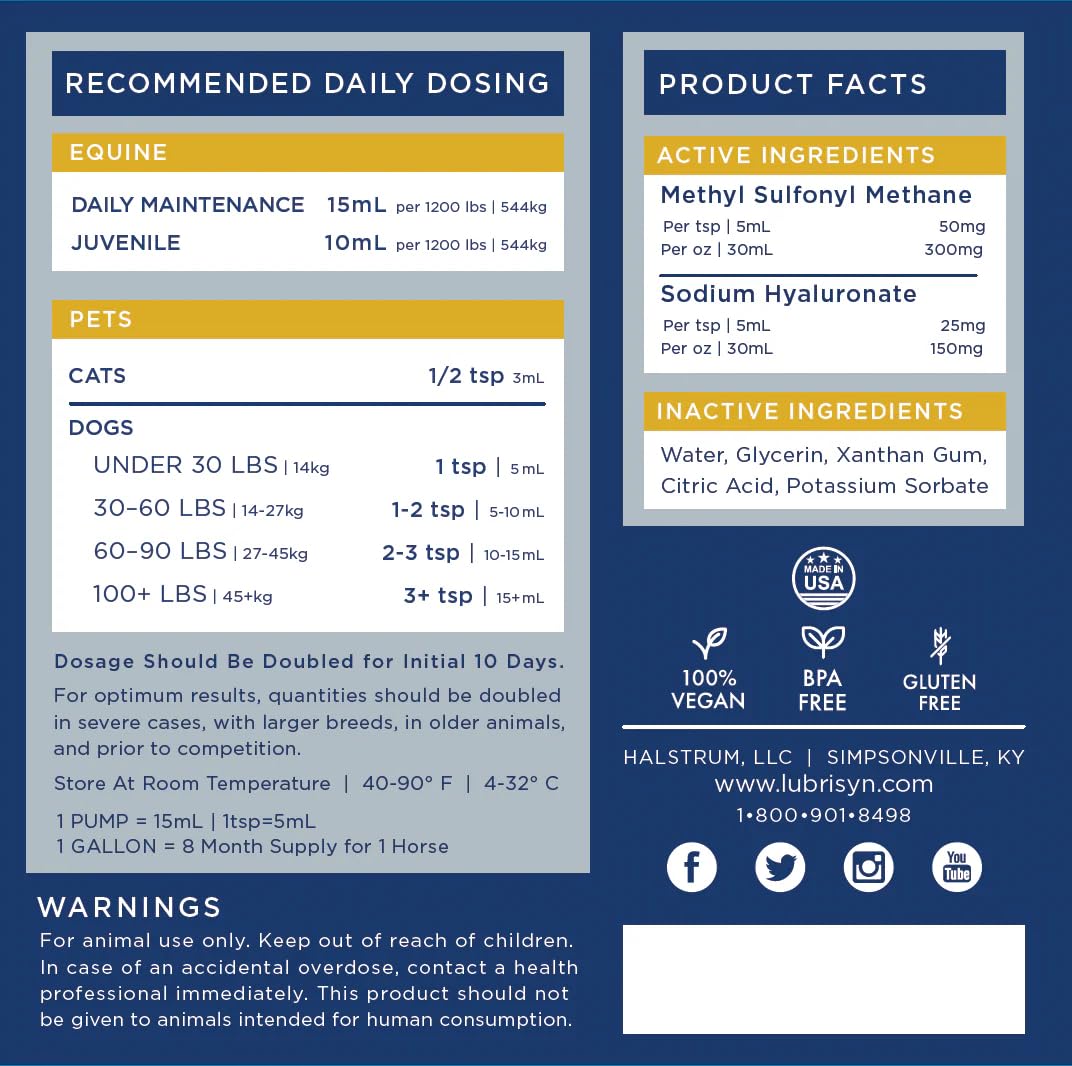LubriSynHA label highlighting USA-made GMP-certified purity