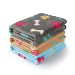 Luciphia 1Pack 3 Blankets packshot highlighting the value pack for pets.