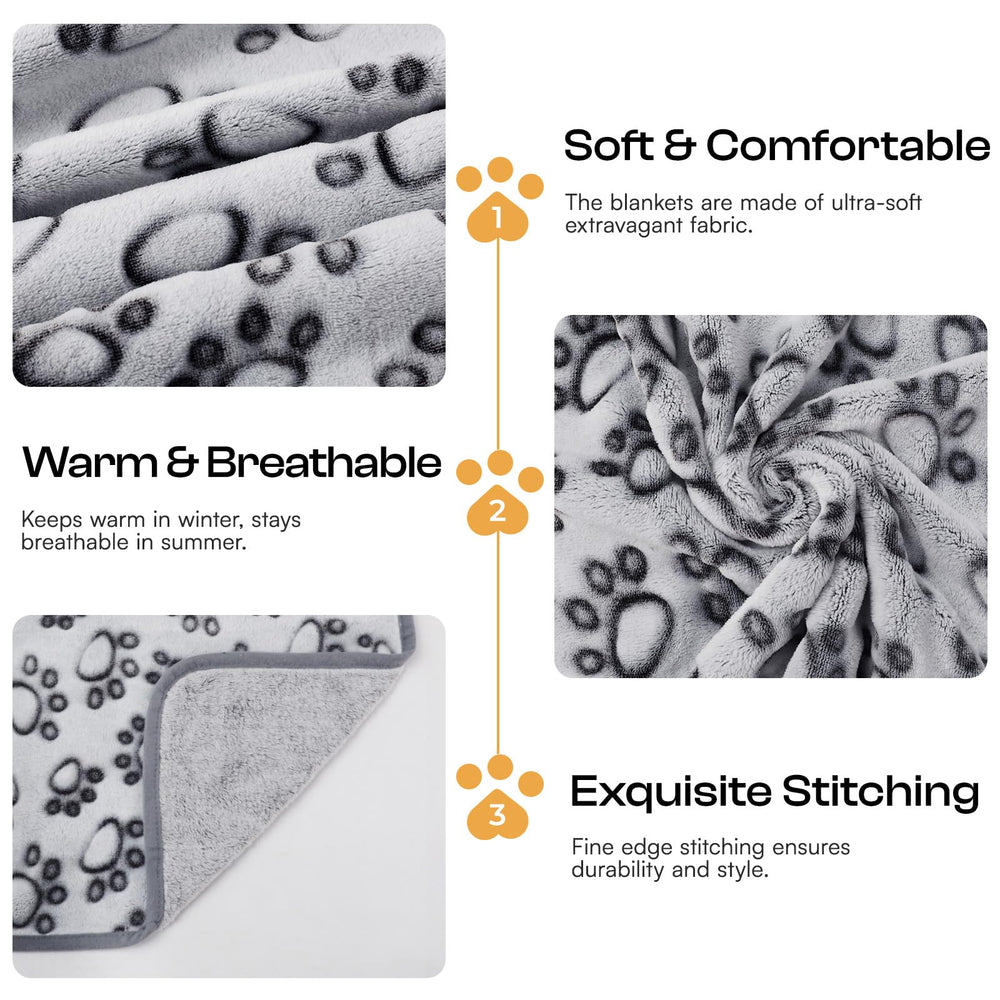 Luciphia blankets on sofa demonstrate protection from pet hair and scratches.