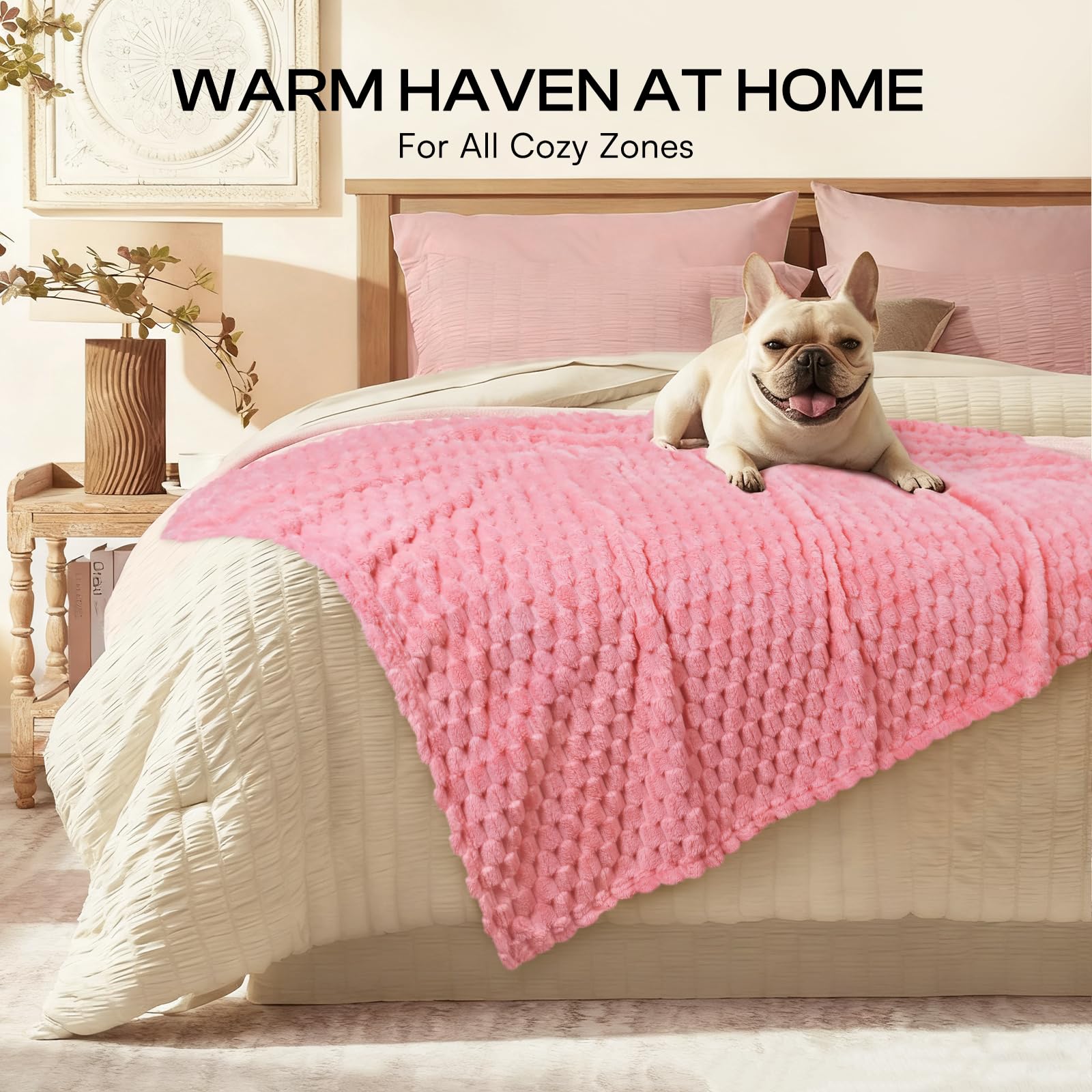 Luciphia dog blanket care machine washable for easy cleanup.