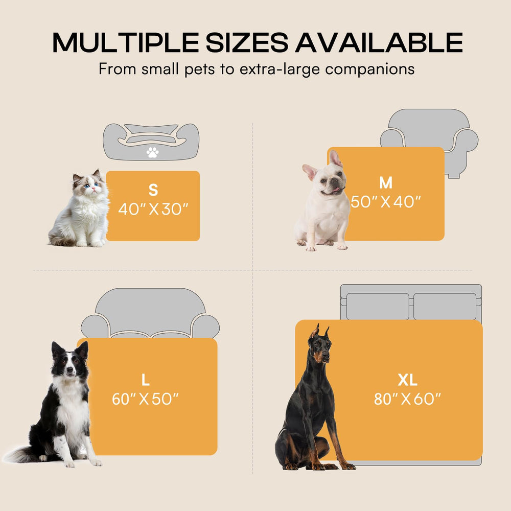 Luciphia dog blanket protects chairs and couches from chewing and shedding.