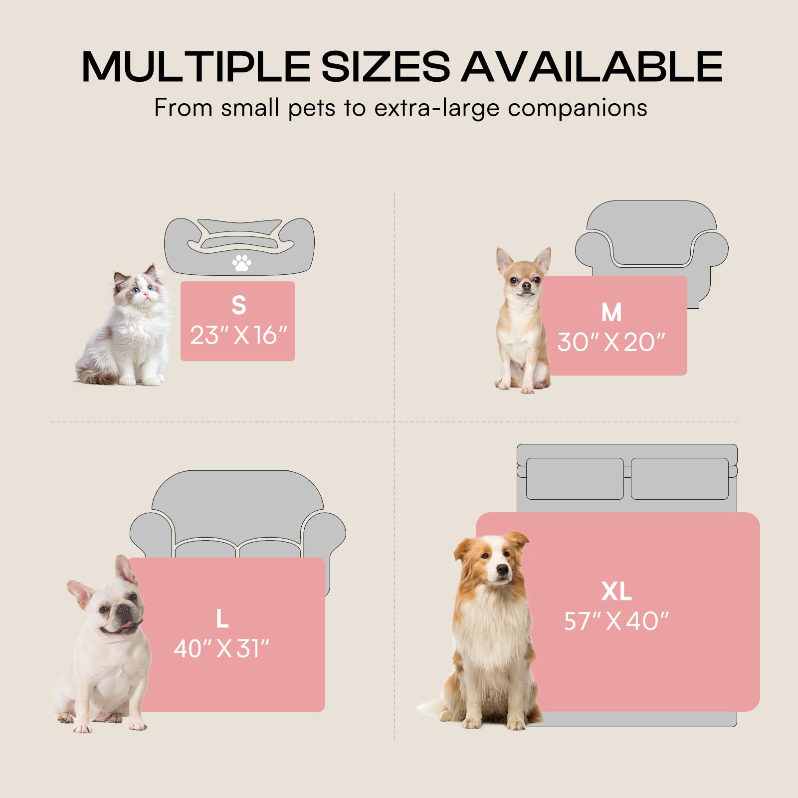 Luciphia dog blanket protects furniture while adding soft texture.
