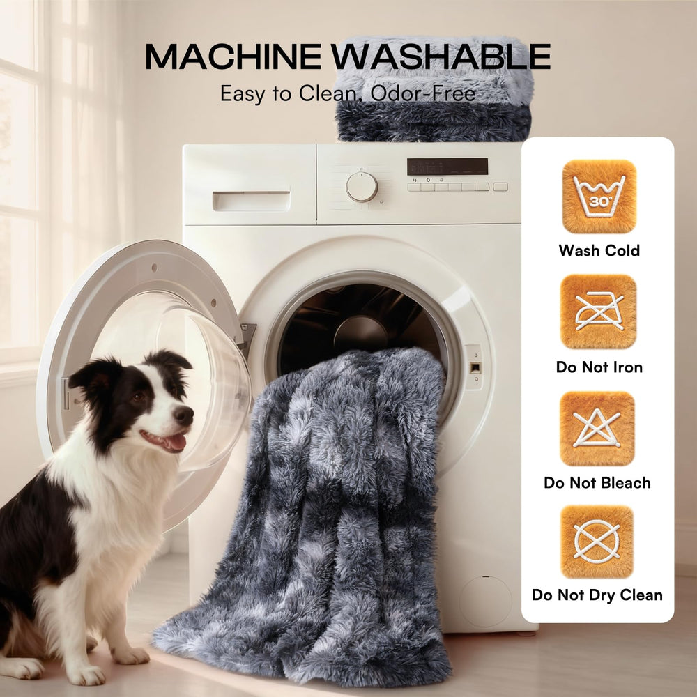 Luciphia dog blanket ideal for car trips, crates, and travel use.