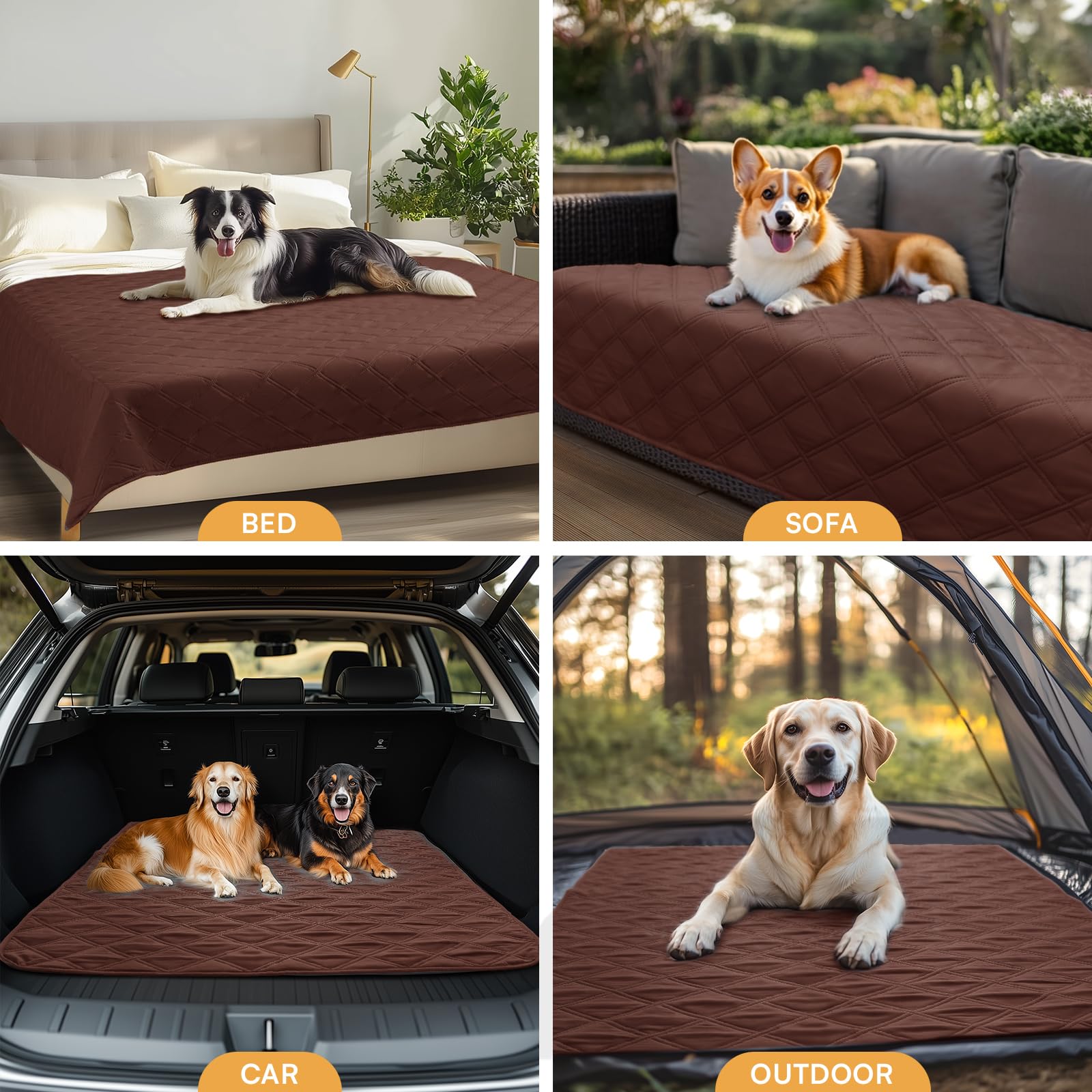 Luciphia durable dense polyester protects furniture through everyday pet activity