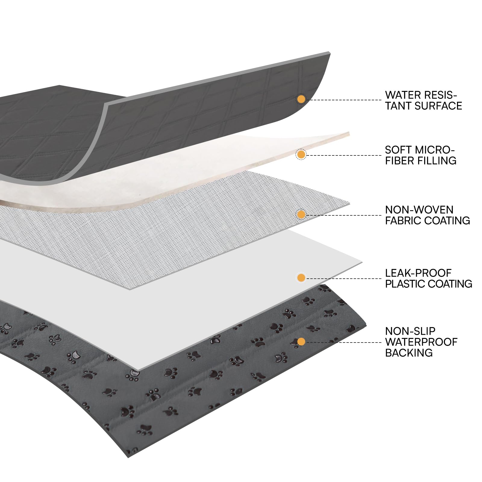 Luciphia easy-clean design machine washable and quick-drying.