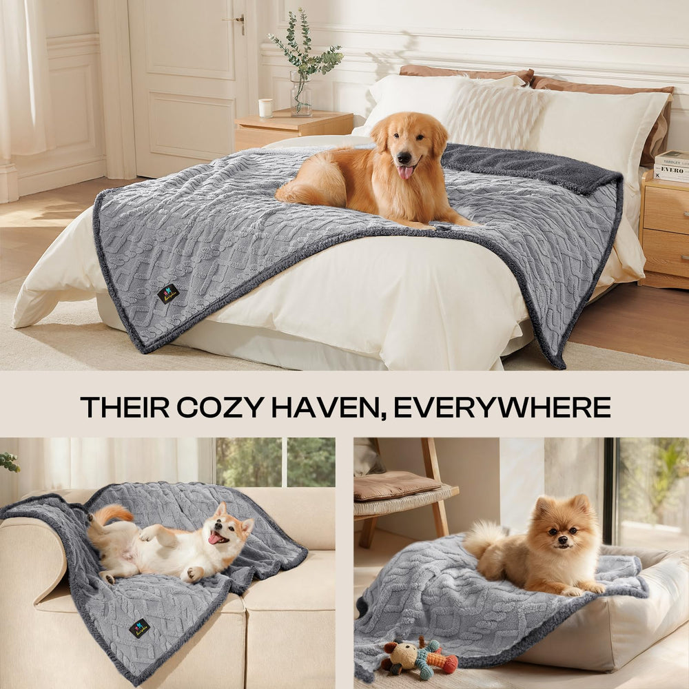 Luciphia blanket keeps furniture protected from stains and urine incidents