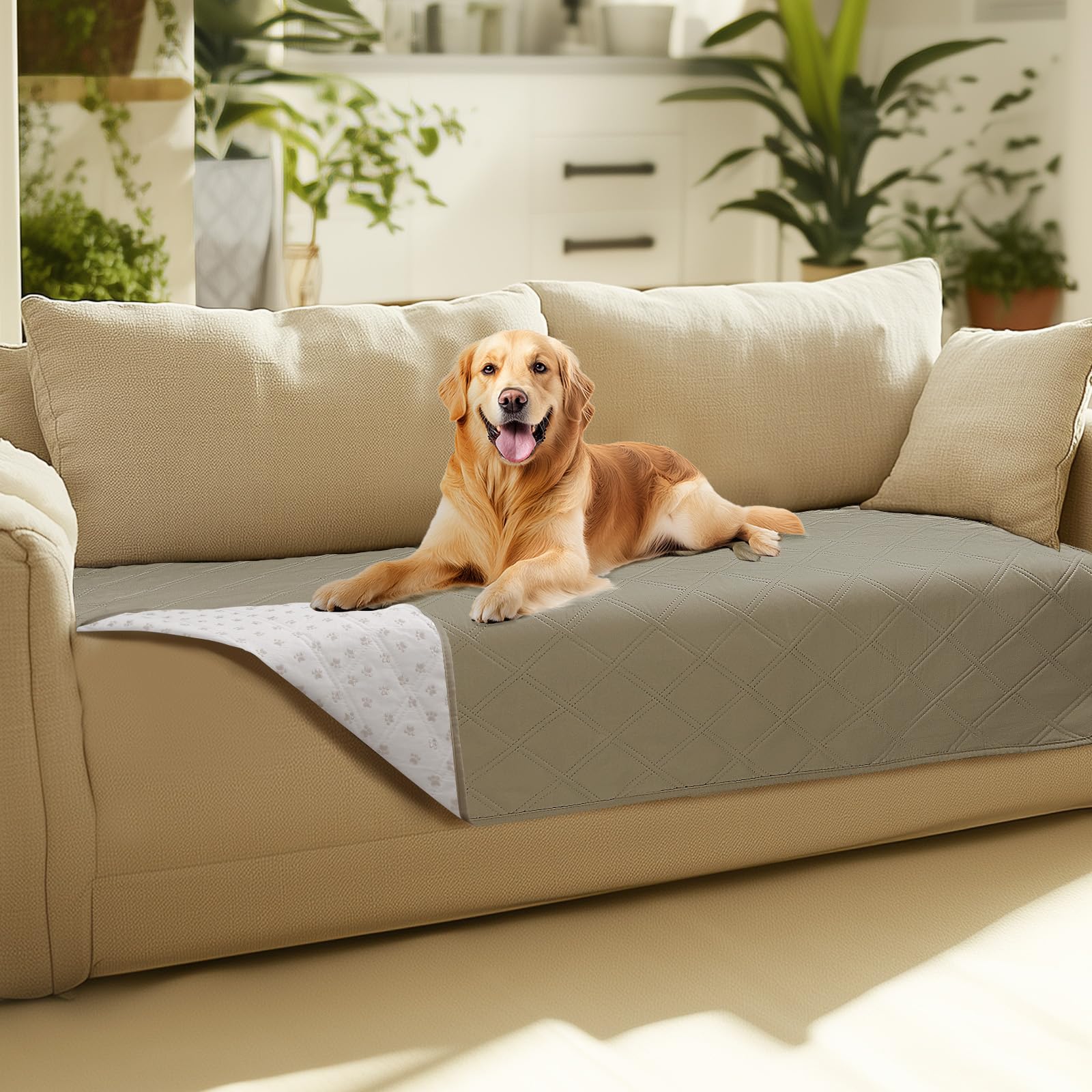 Luciphia manta protector sofá-perros impermeable para mantener el sofá limpio