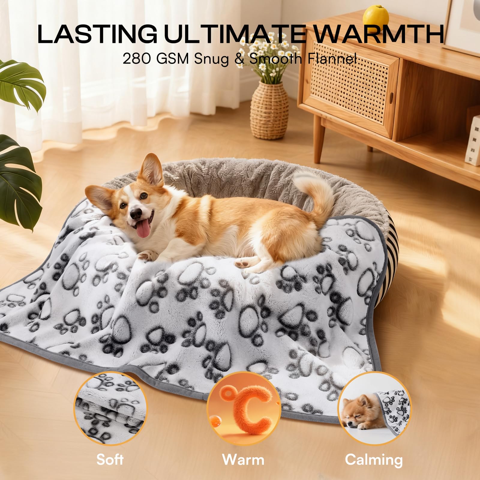 Luciphia six-pack blanket set multi-size for versatile lounge areas