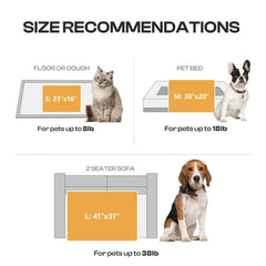 Luciphia paw-print design on blanket adds a cute pattern for pets' cozy moments.