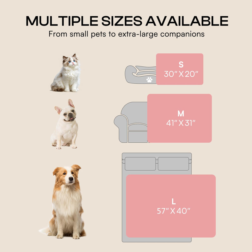 Luciphia versatile pet blanket for crate and couch use during travel or at home.