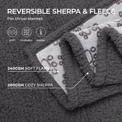Luciphia pet blanket with furniture protection coating guarding furniture from spills
