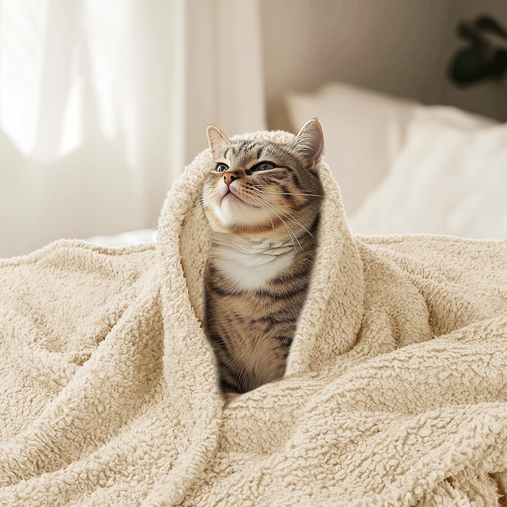 Luciphia premium fleece blanket machine washable for easy care